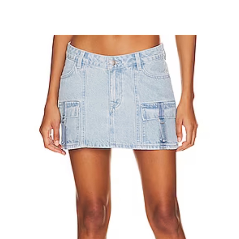 Lovers + Friends Light Blue Mini Skirt - Picture 2 of 6